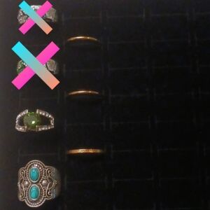 Batch of Size 10 Rings. NWT. Available in silver colors and yellow gold colors.